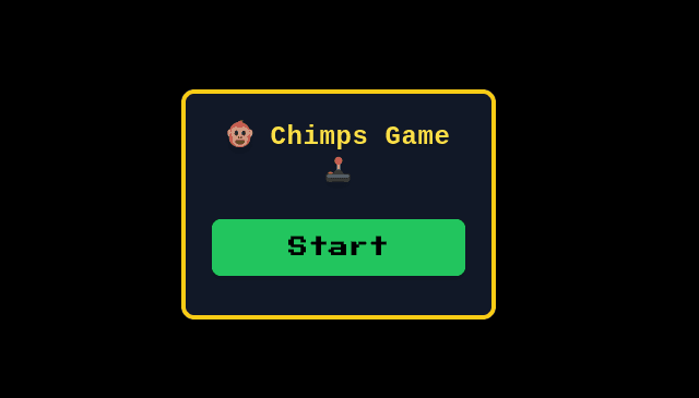 Gameplay screenshot of Chimp Javascript Game